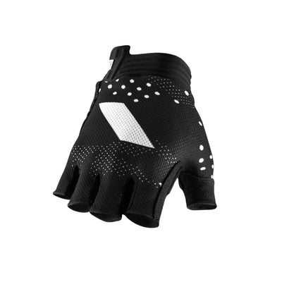 100% EXCEEDA SF Gel Short Finger Gloves - S / Black / 