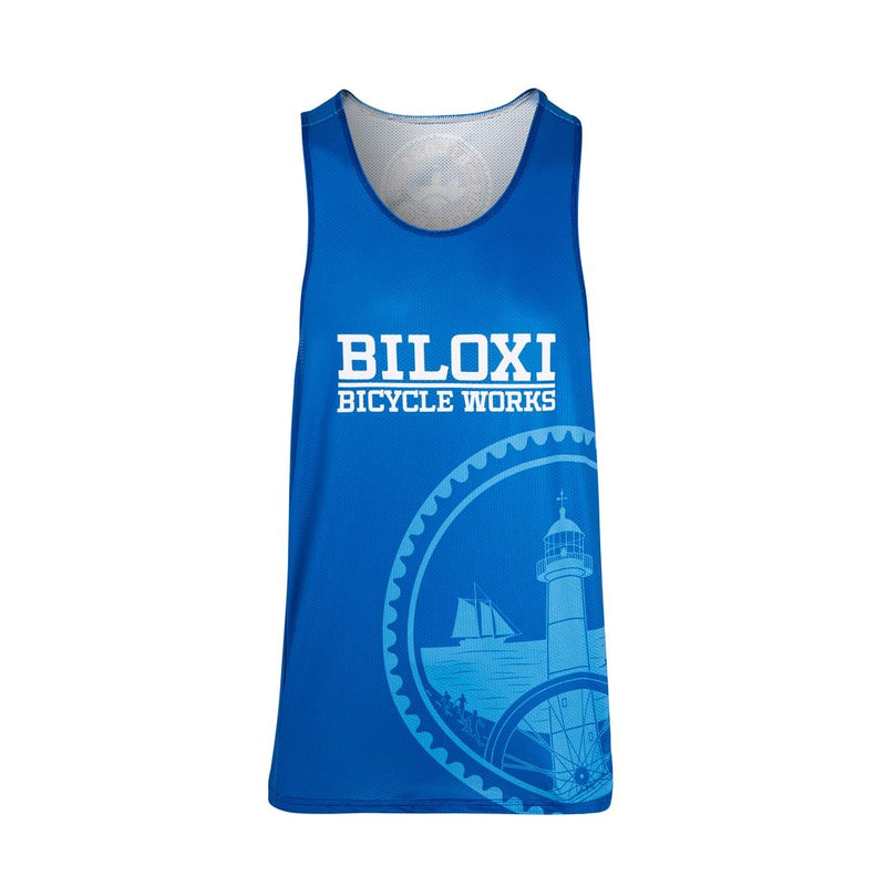 Biloxi Bicycle Works Running Singlet - Men&
