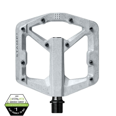 Crankbrothers Stamp 2 v2 Pedals - S / Raw Silver / 