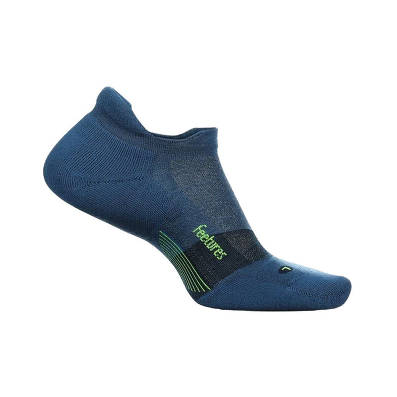 Feetures Merino 10 Cushion No Show Tab - S / Atlantic Blue / 