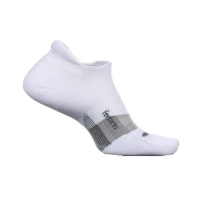 Feetures Merino 10 Cushion No Show Tab - S / White / 