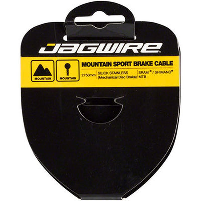 Jagwire Sport Brake Cable - Slick Stainless Steel - 1.5x2000mm / SRAM/Shimano MTB / Single (Loose)
