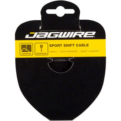 Jagwire Sport Shift Cable - Slick Stainless Steel - 1.1x2300mm / SRAM/Shimano / Single (Loose)