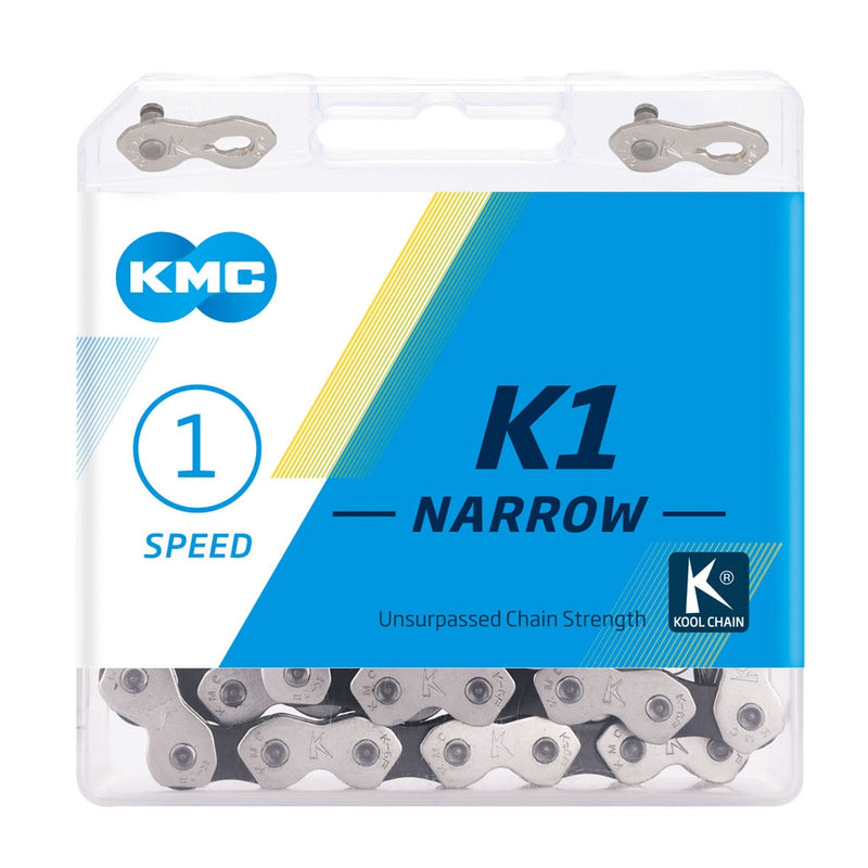 KMC Chain K1 Narrow - 112L / Nickel/Black / 