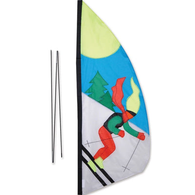 Premier Kites Bike Banner - 3.5ft / Skier / 