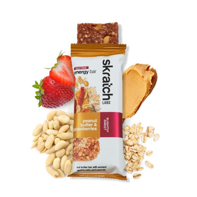 Skratch Anytime Energy Bar - Peanut Butter & Strawberries / / 