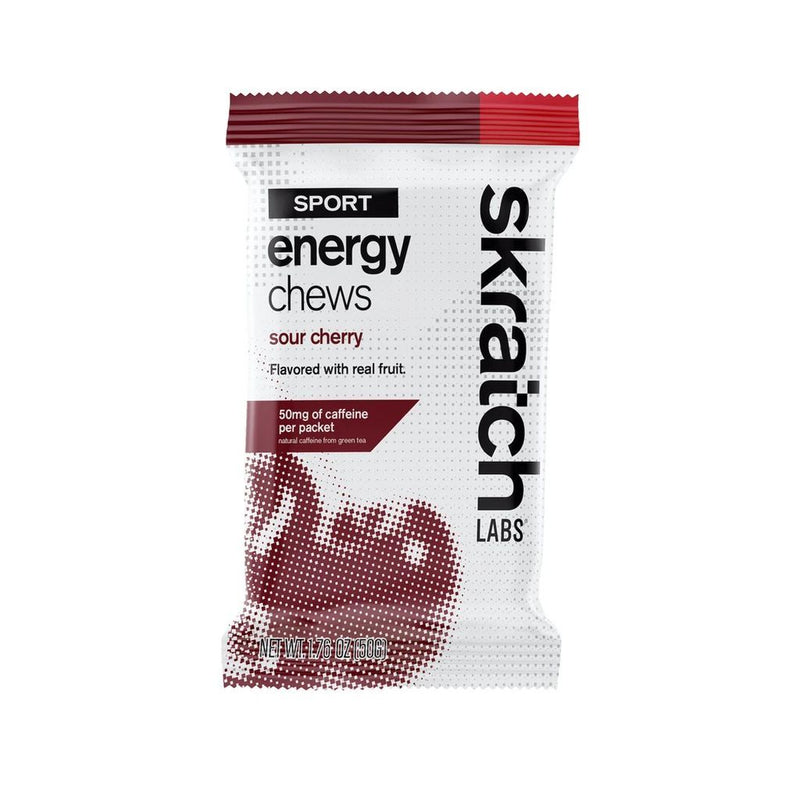 Skratch Sport Energy Chews - Sour Cherry + 50mg Caffeine / / 