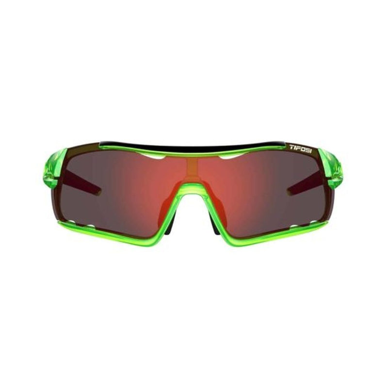 Tifosi Davos - Crystal Neon Green - Clarion Red/AC Red/Clear / / 