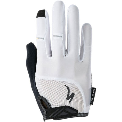 Specialized Body Geometry Dual Gel Long Finger Gloves - Women's - S / White / 